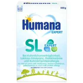 Sojamilch-Spezialnahrung SL, +0 Monate, 500 g, Humana Sojamilch-Spezialnahrung SL, +0 Monate, 500 g, Humana