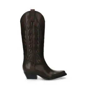 Braune Cowboystiefel in Washed-Optik Braune Cowboystiefel in Washed-Optik